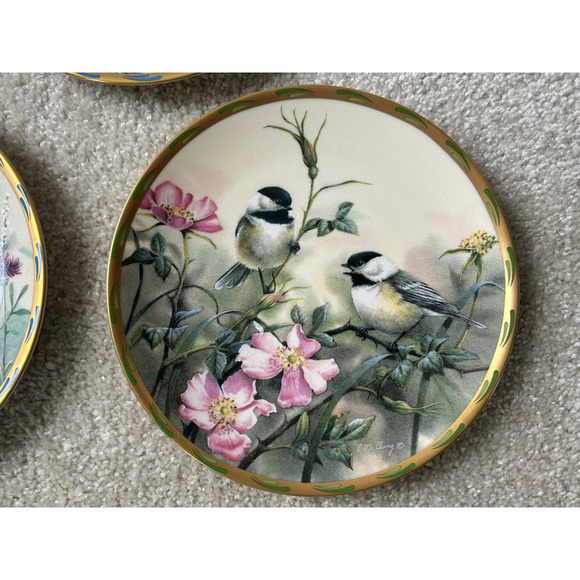 Catherine McClung Set of 5 Lenox Nature's Collage Bird 8" Plates Collection USA - Picture 4 of 10